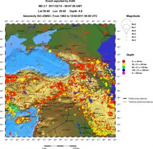 wide historical seismicity