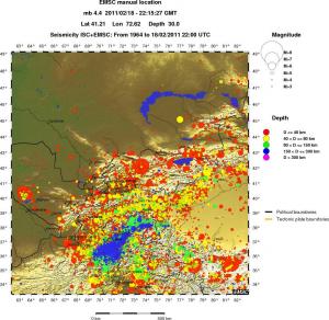 wide historical seismicity