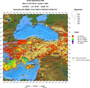 wide historical seismicity