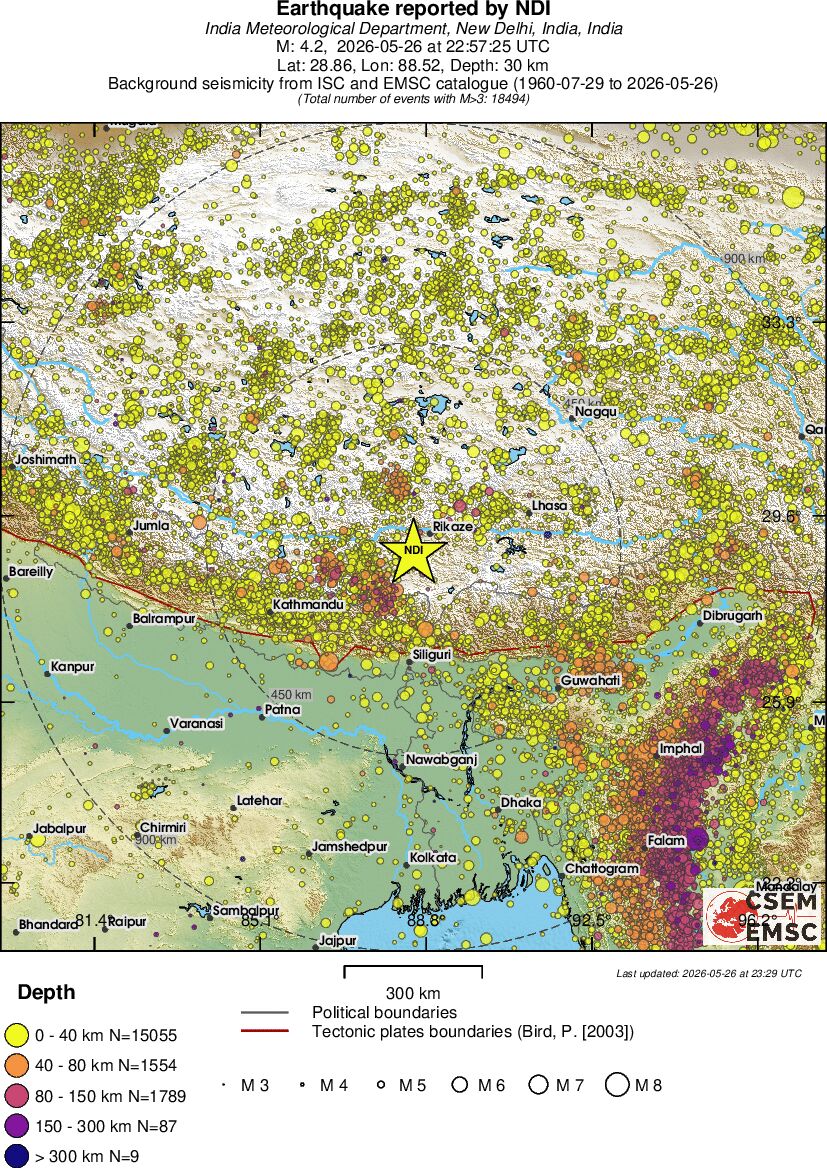 wide historical seismicity