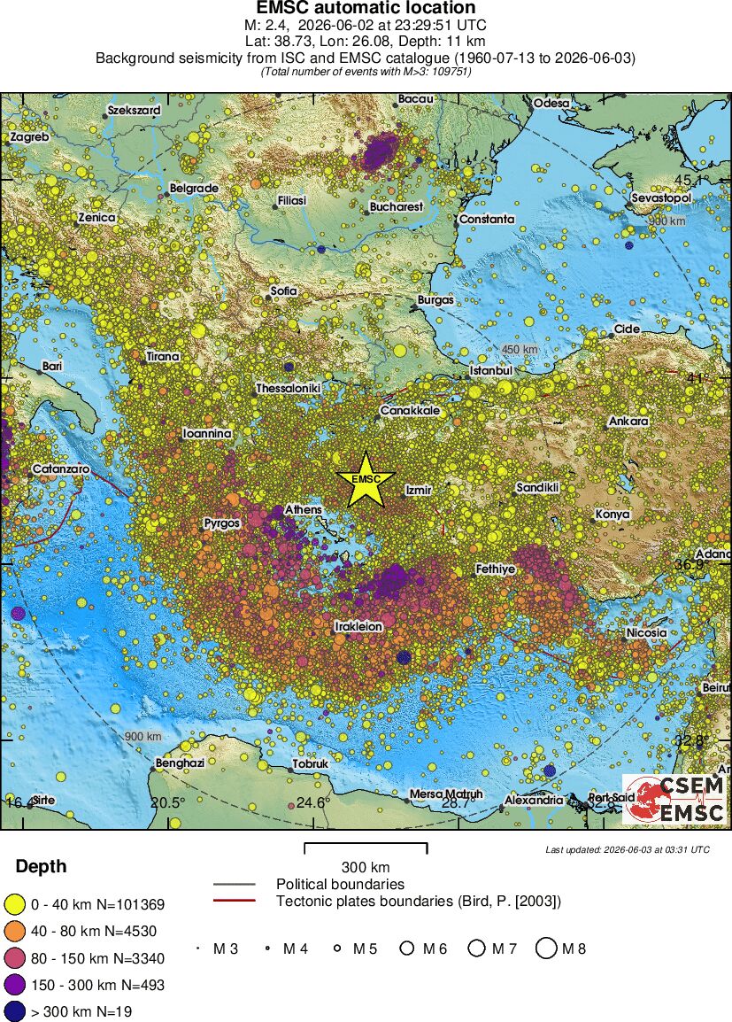 wide historical seismicity