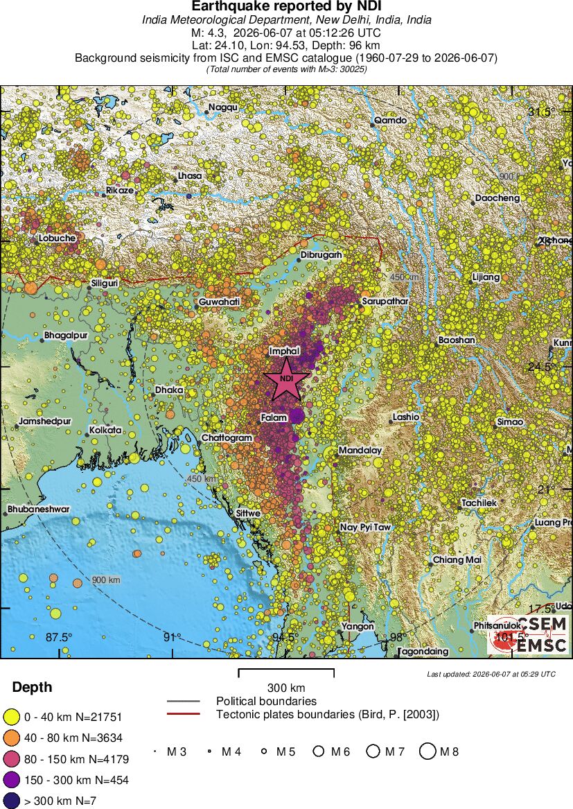 wide historical seismicity