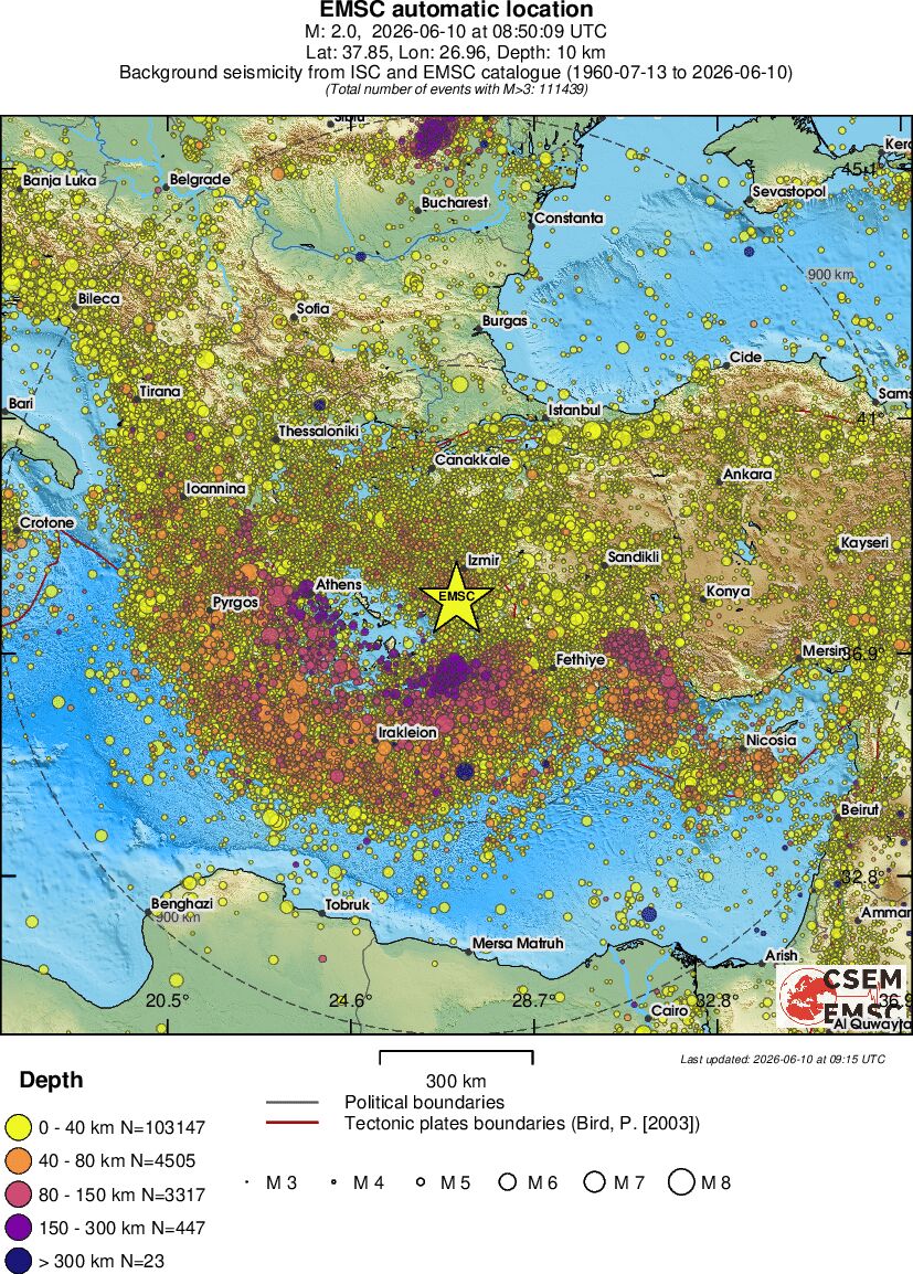 wide historical seismicity