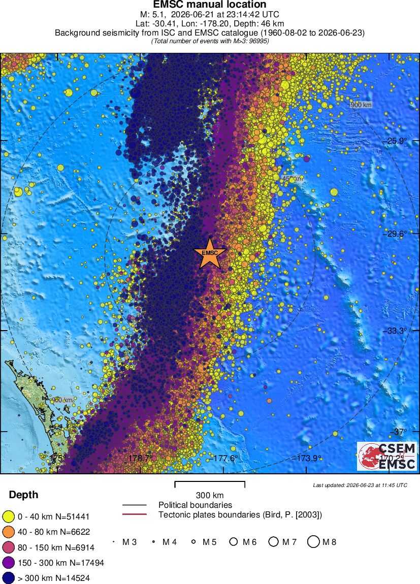 wide historical seismicity