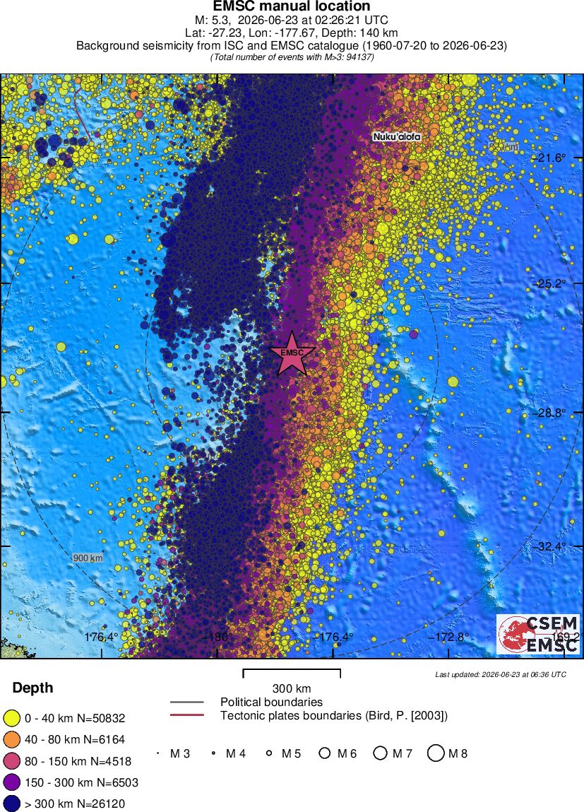wide historical seismicity
