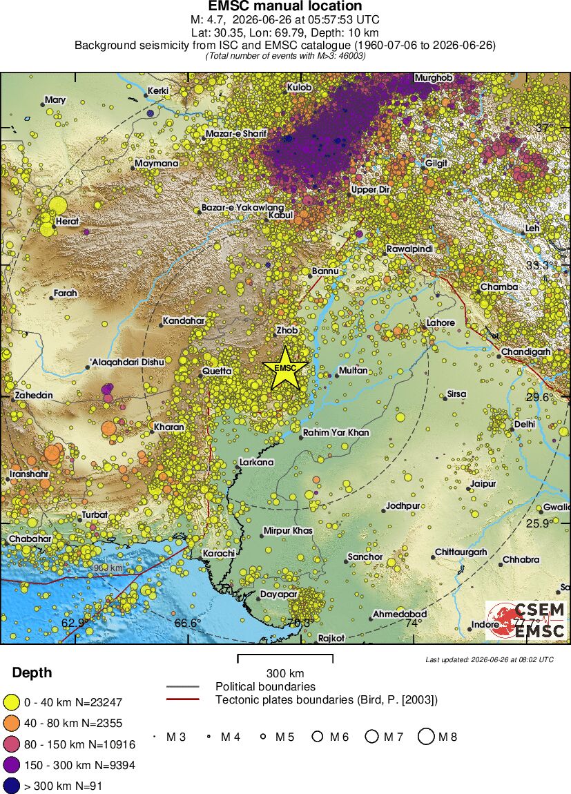 wide historical seismicity
