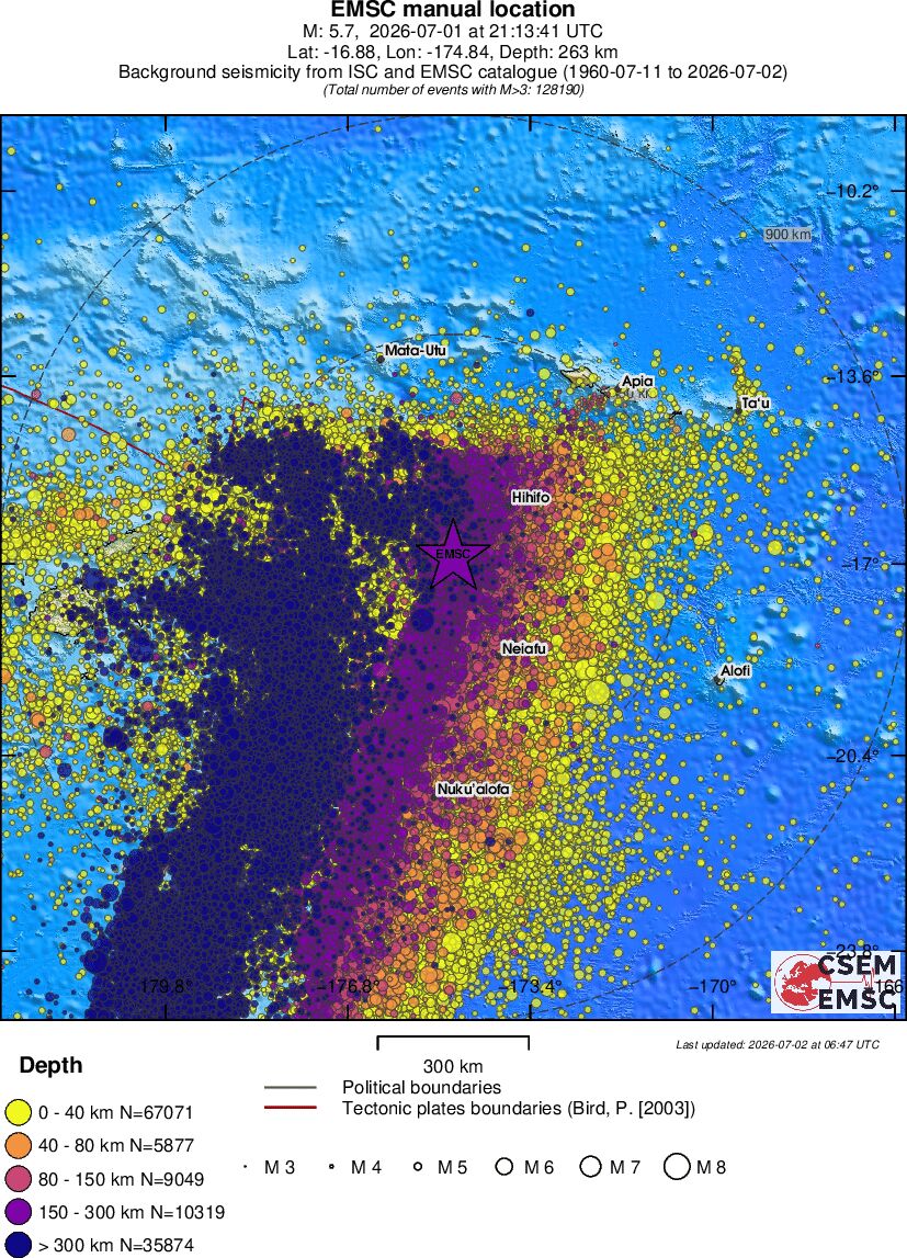 wide historical seismicity