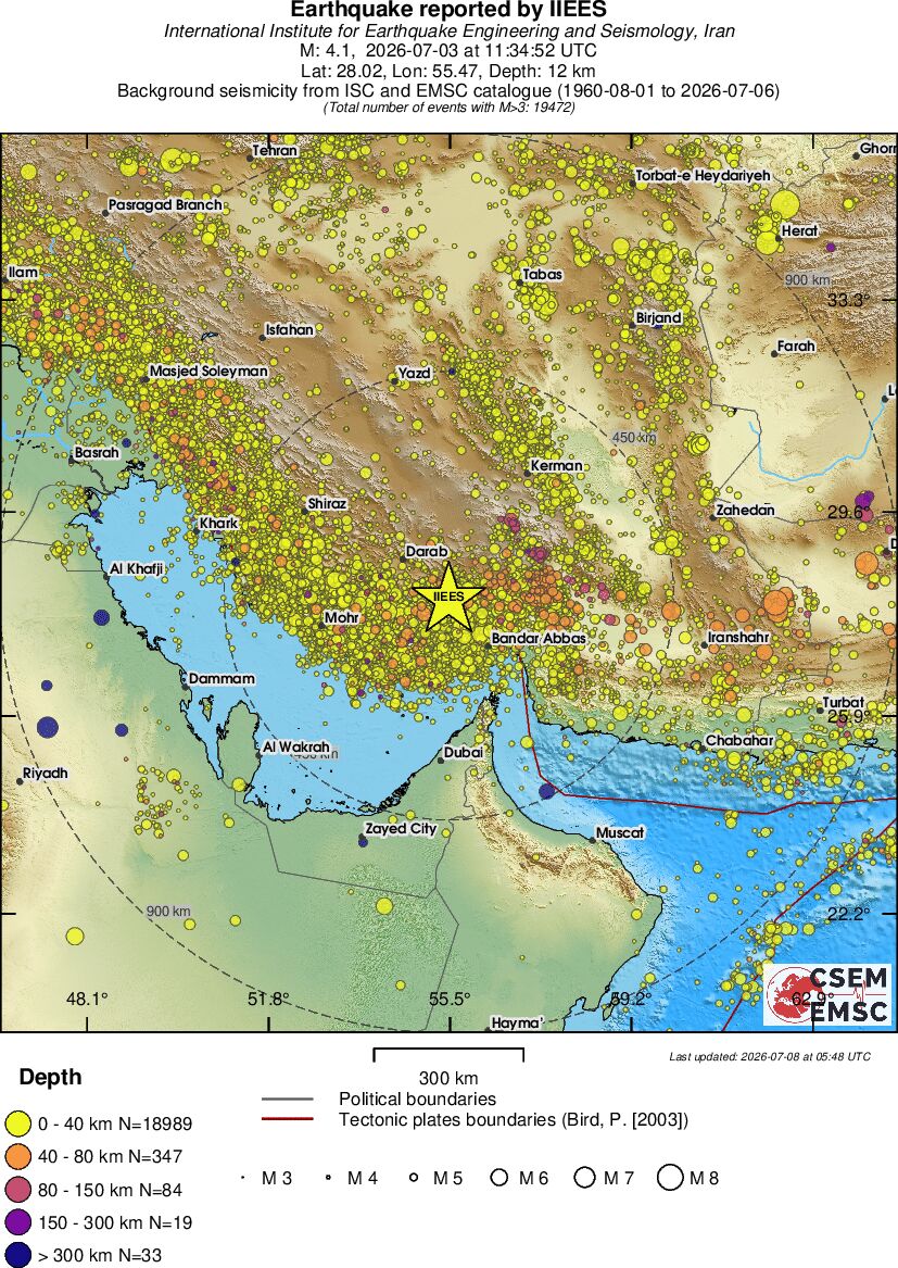 wide historical seismicity