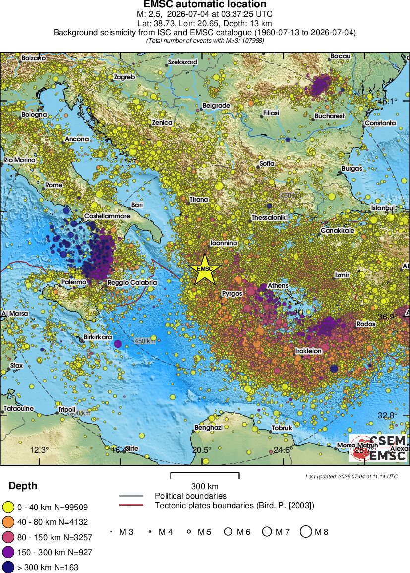 wide historical seismicity