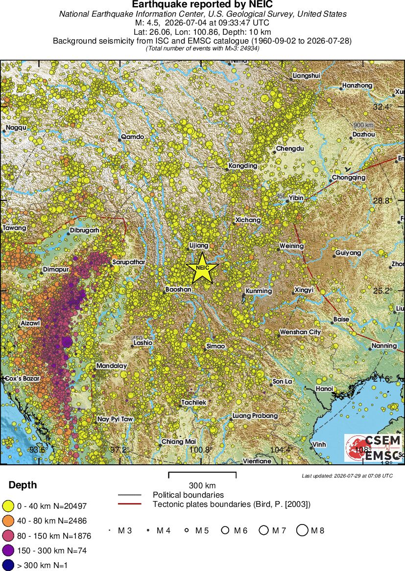 wide historical seismicity
