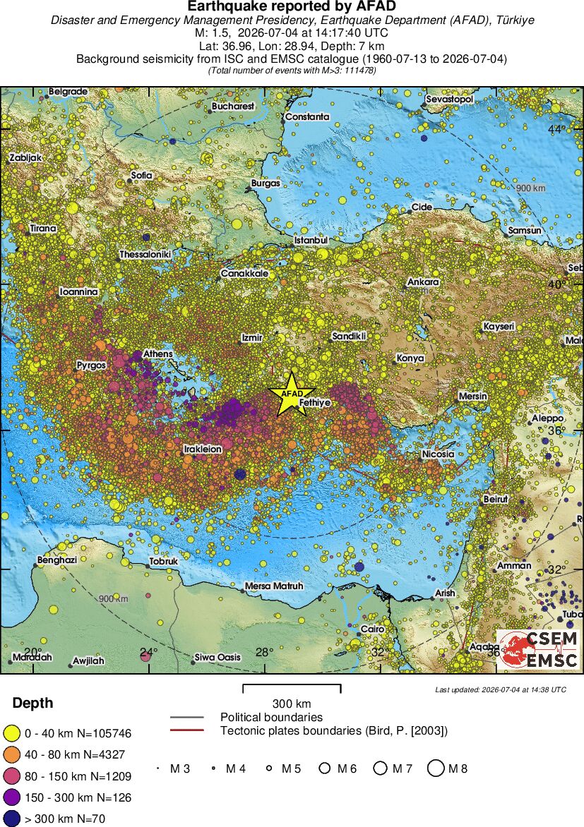 wide historical seismicity
