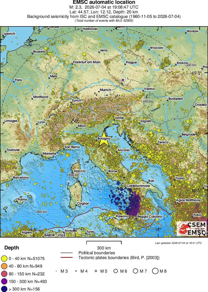 wide historical seismicity