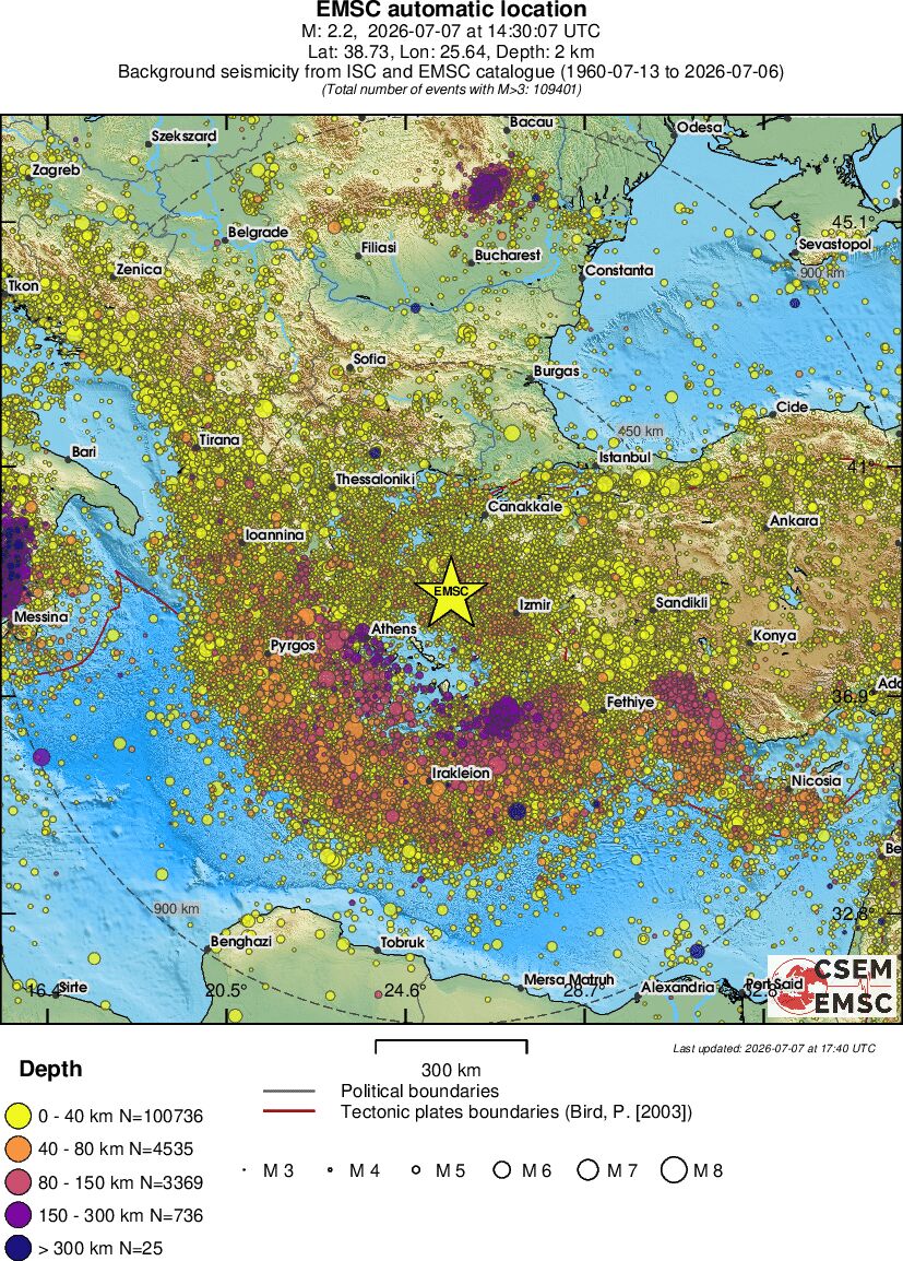 wide historical seismicity