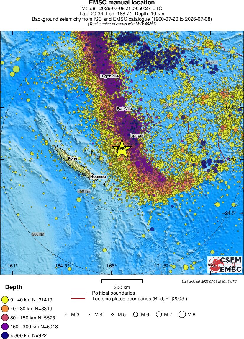 wide historical seismicity