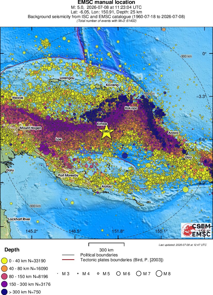 wide historical seismicity