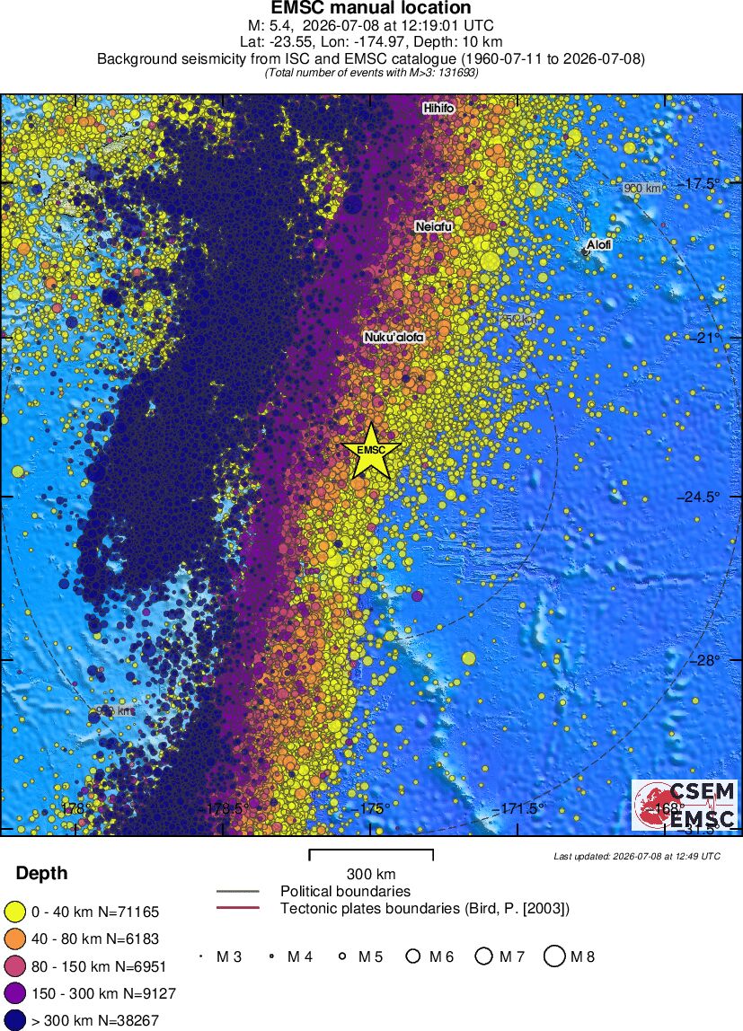 wide historical seismicity