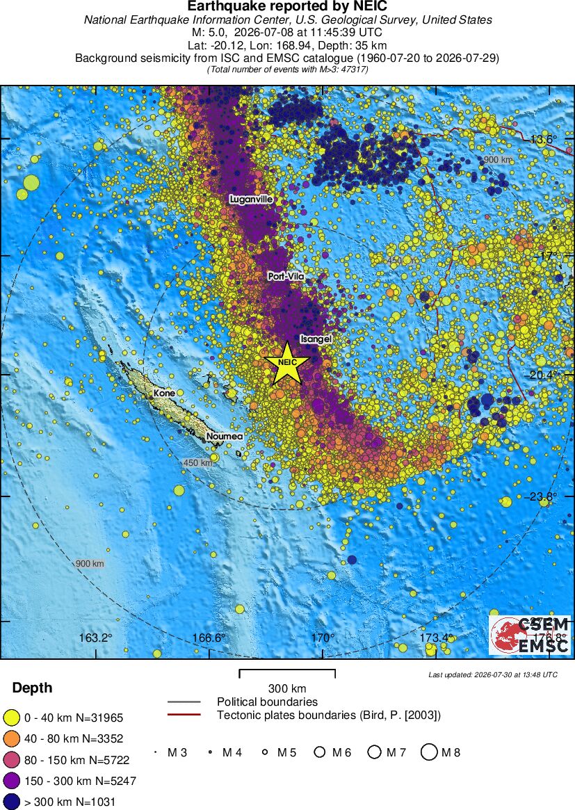 wide historical seismicity
