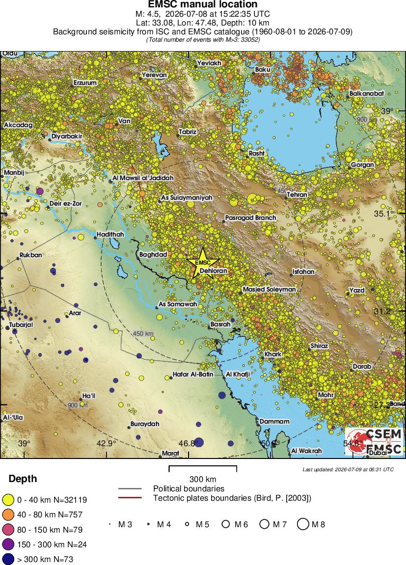 wide historical seismicity