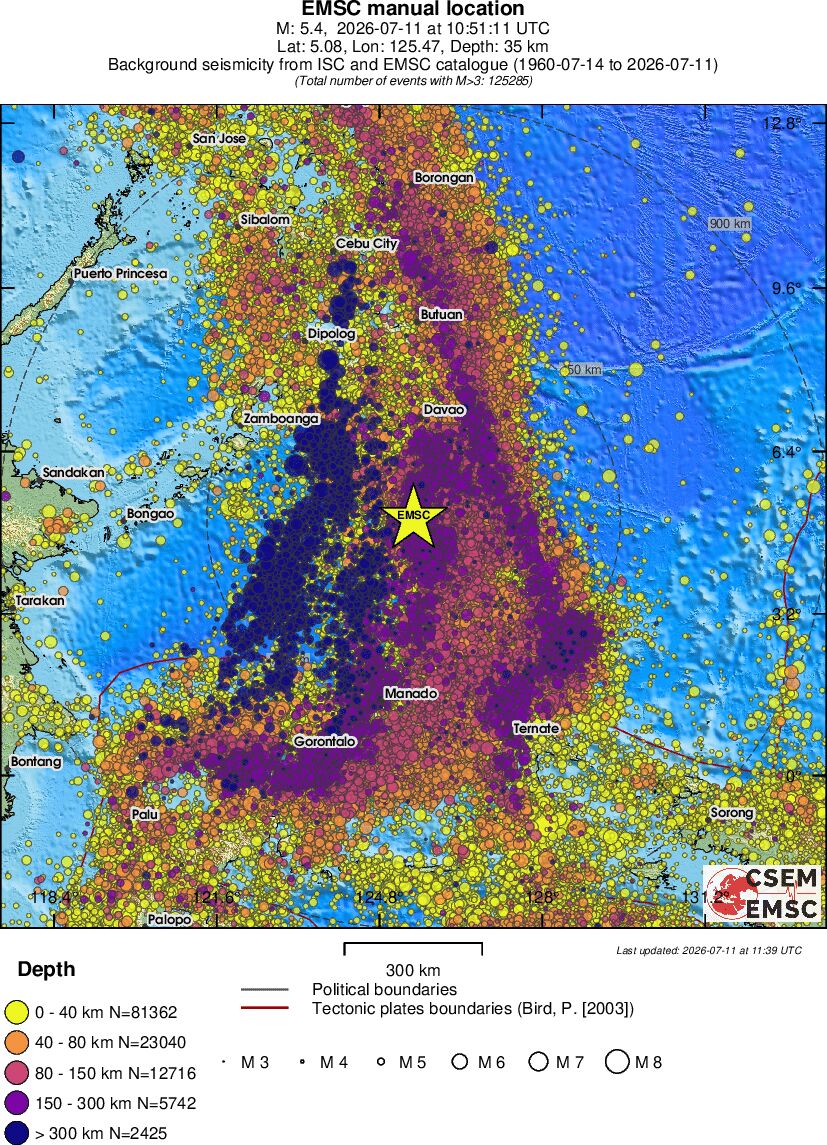 wide historical seismicity