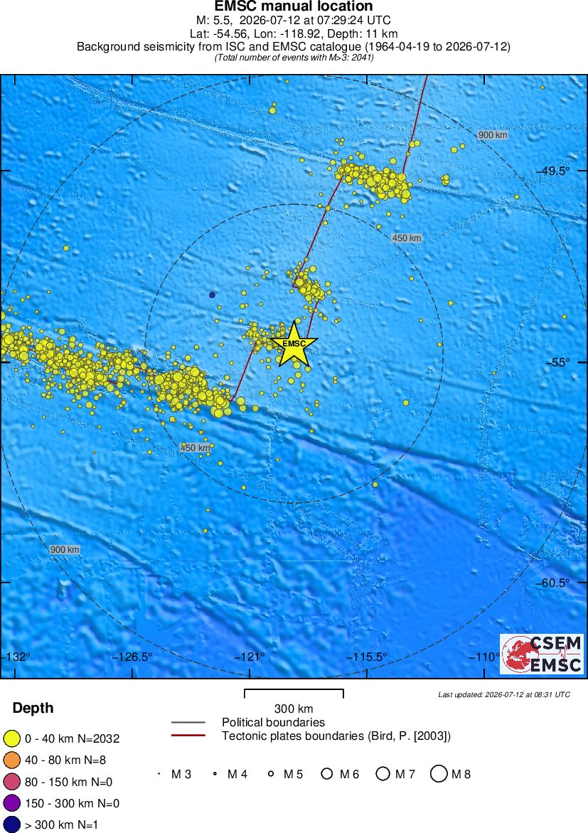 wide historical seismicity