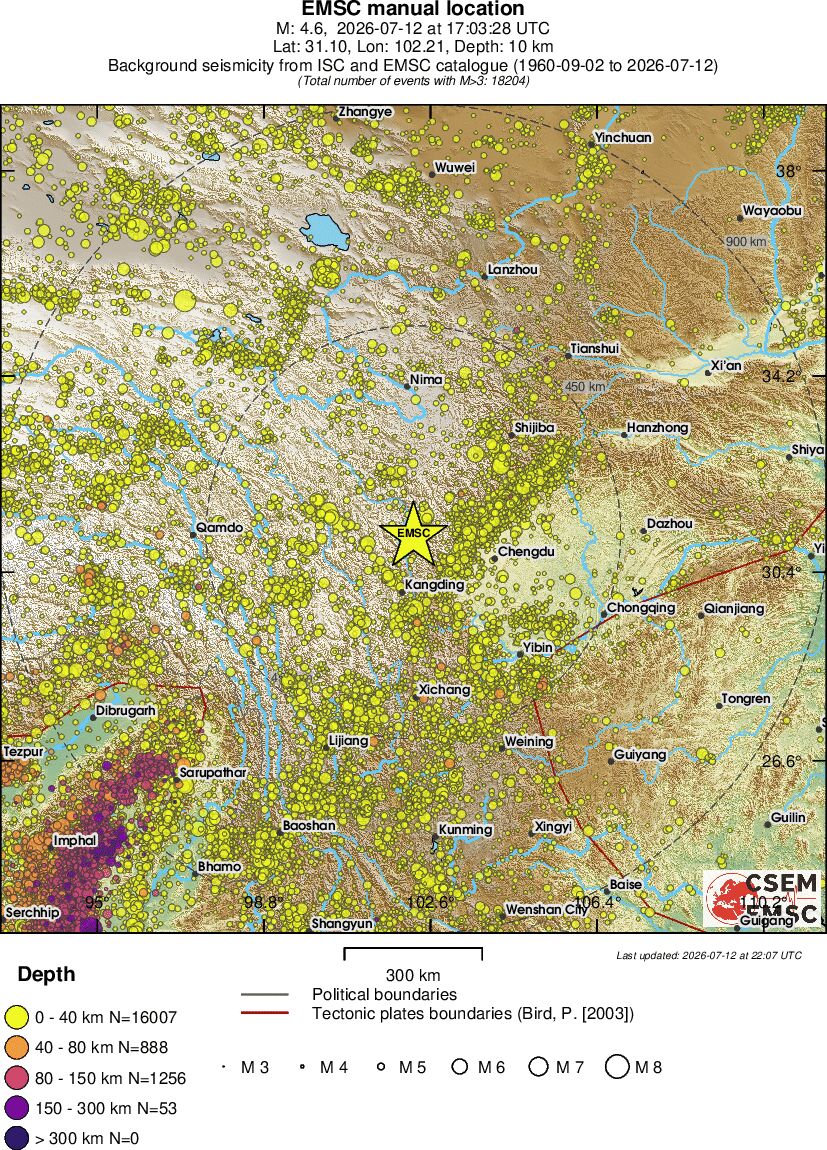 wide historical seismicity