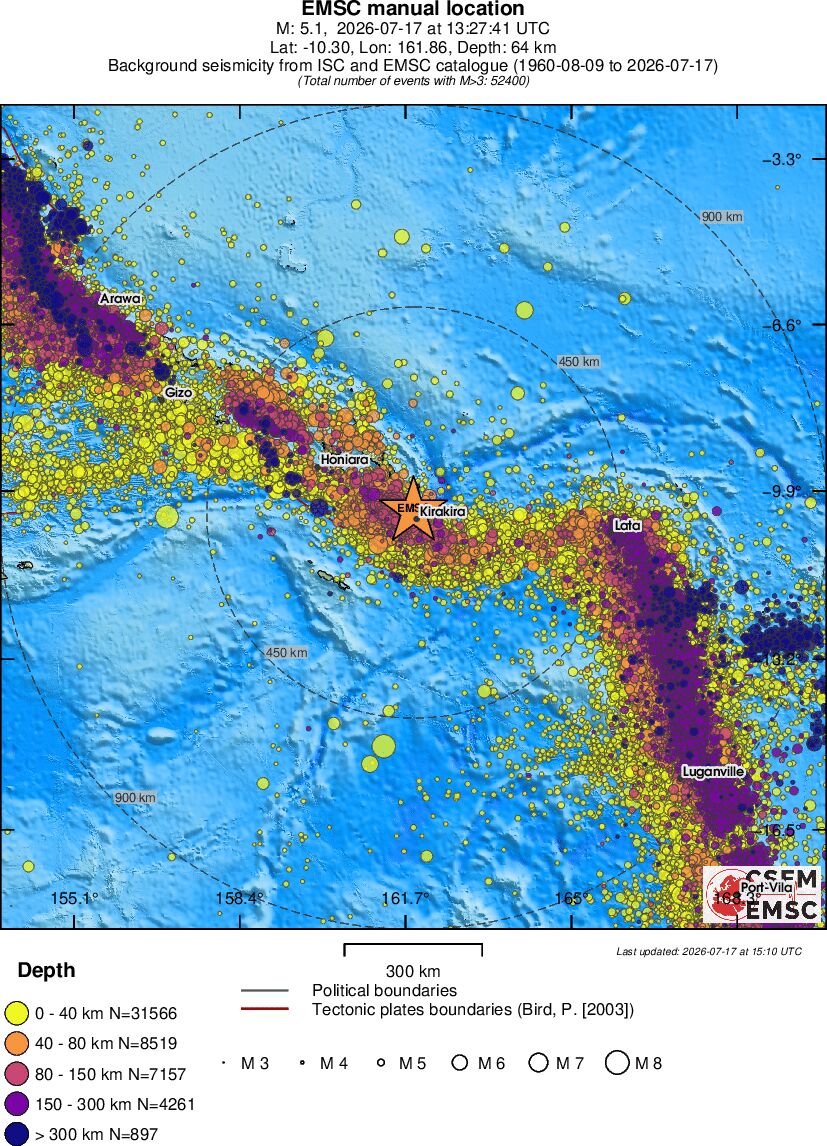 wide historical seismicity