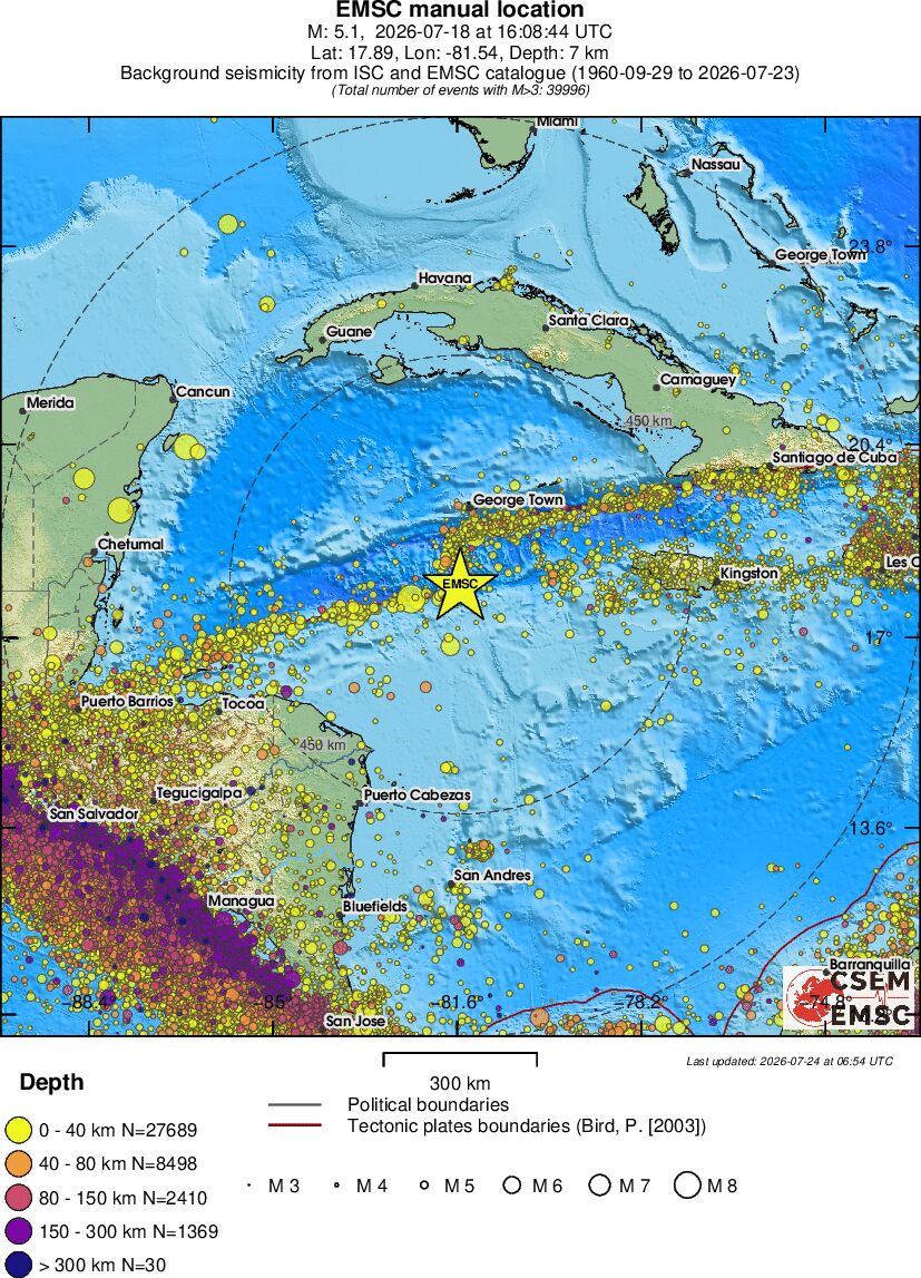 wide historical seismicity
