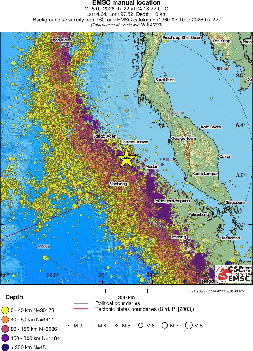 wide historical seismicity