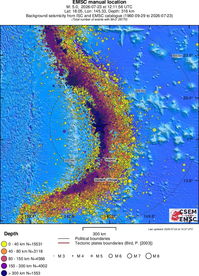 wide historical seismicity
