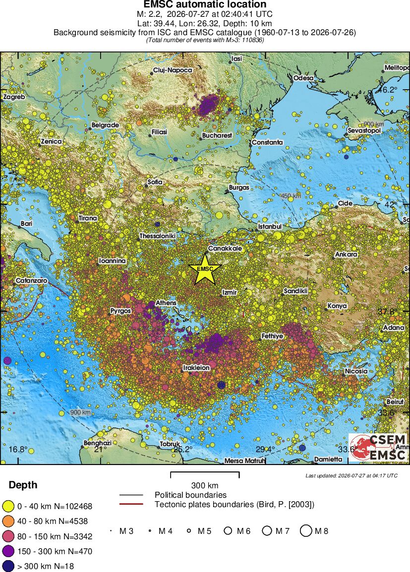 wide historical seismicity