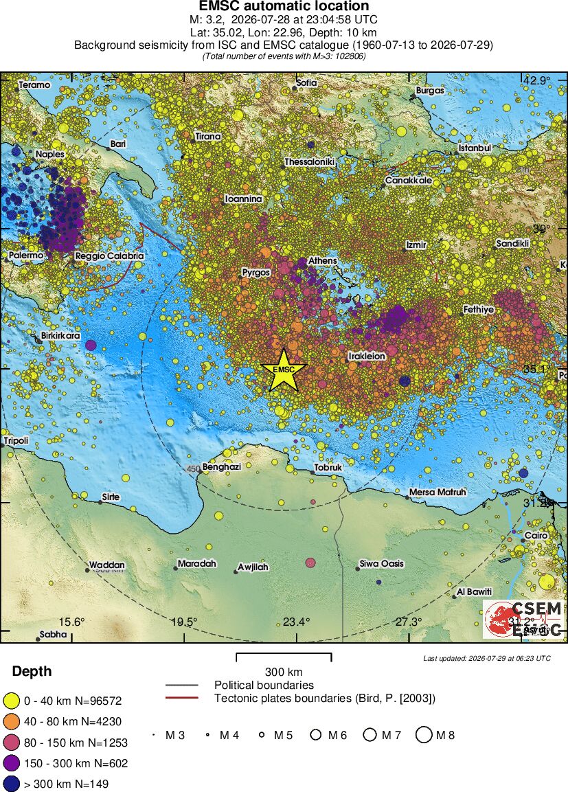 wide historical seismicity