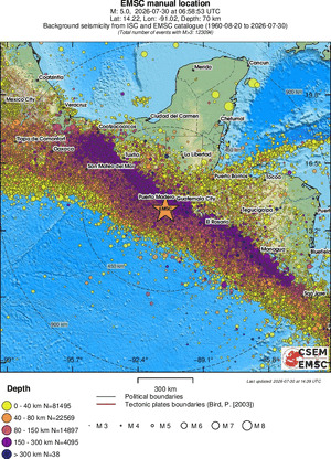 wide historical seismicity