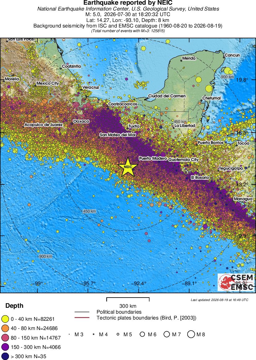 wide historical seismicity