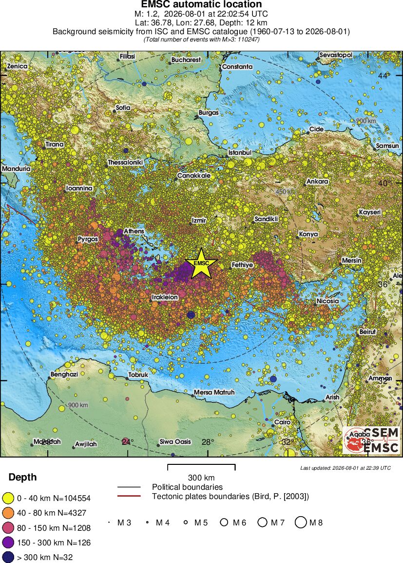 wide historical seismicity
