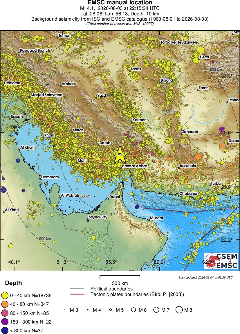 wide historical seismicity