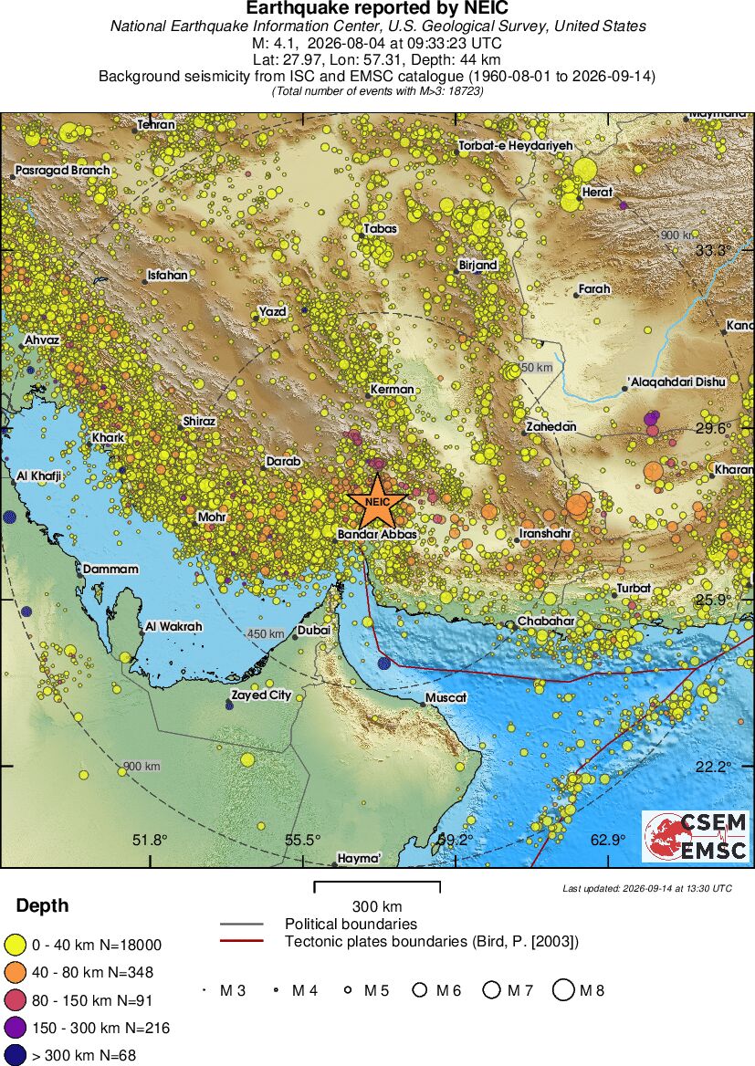 wide historical seismicity