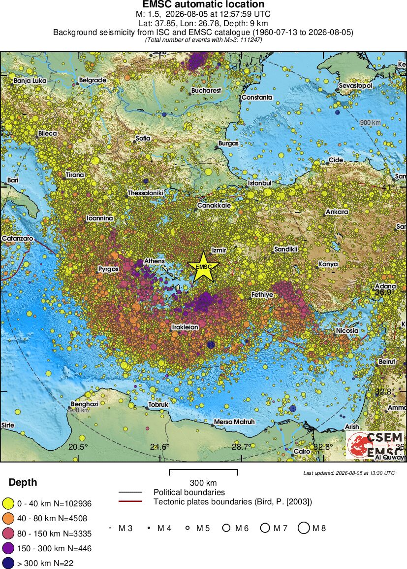 wide historical seismicity