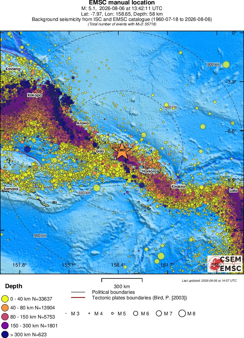 wide historical seismicity