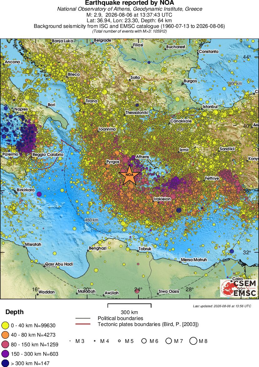 wide historical seismicity