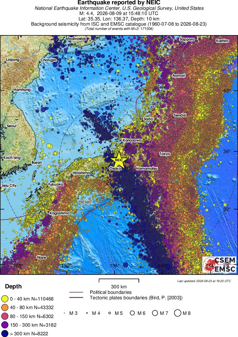 wide historical seismicity