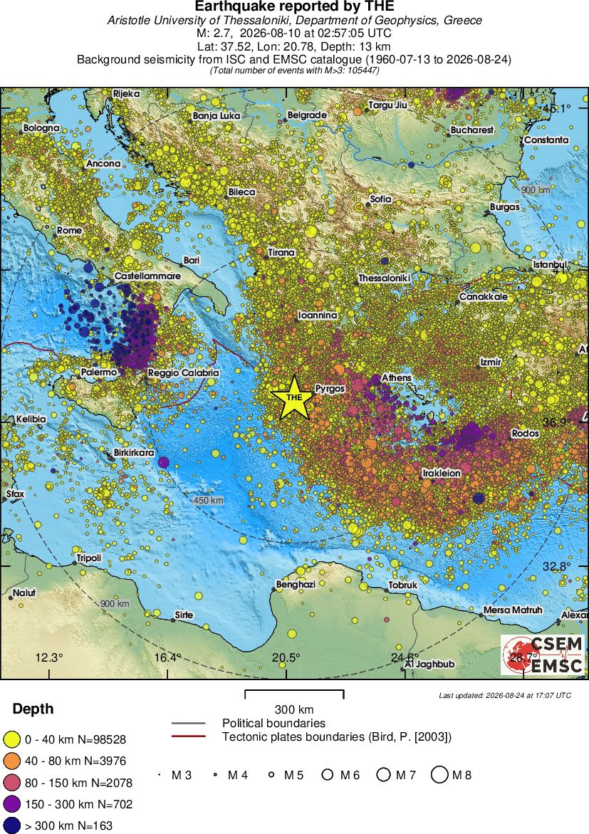 wide historical seismicity
