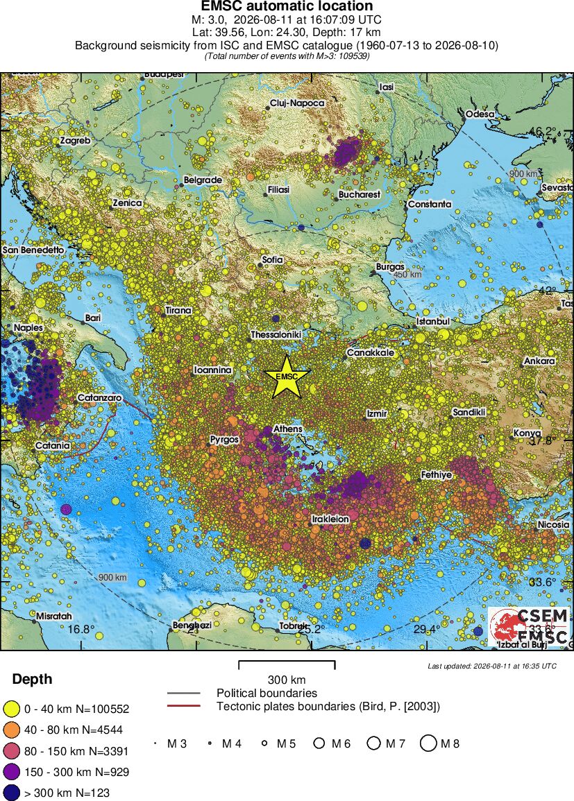wide historical seismicity