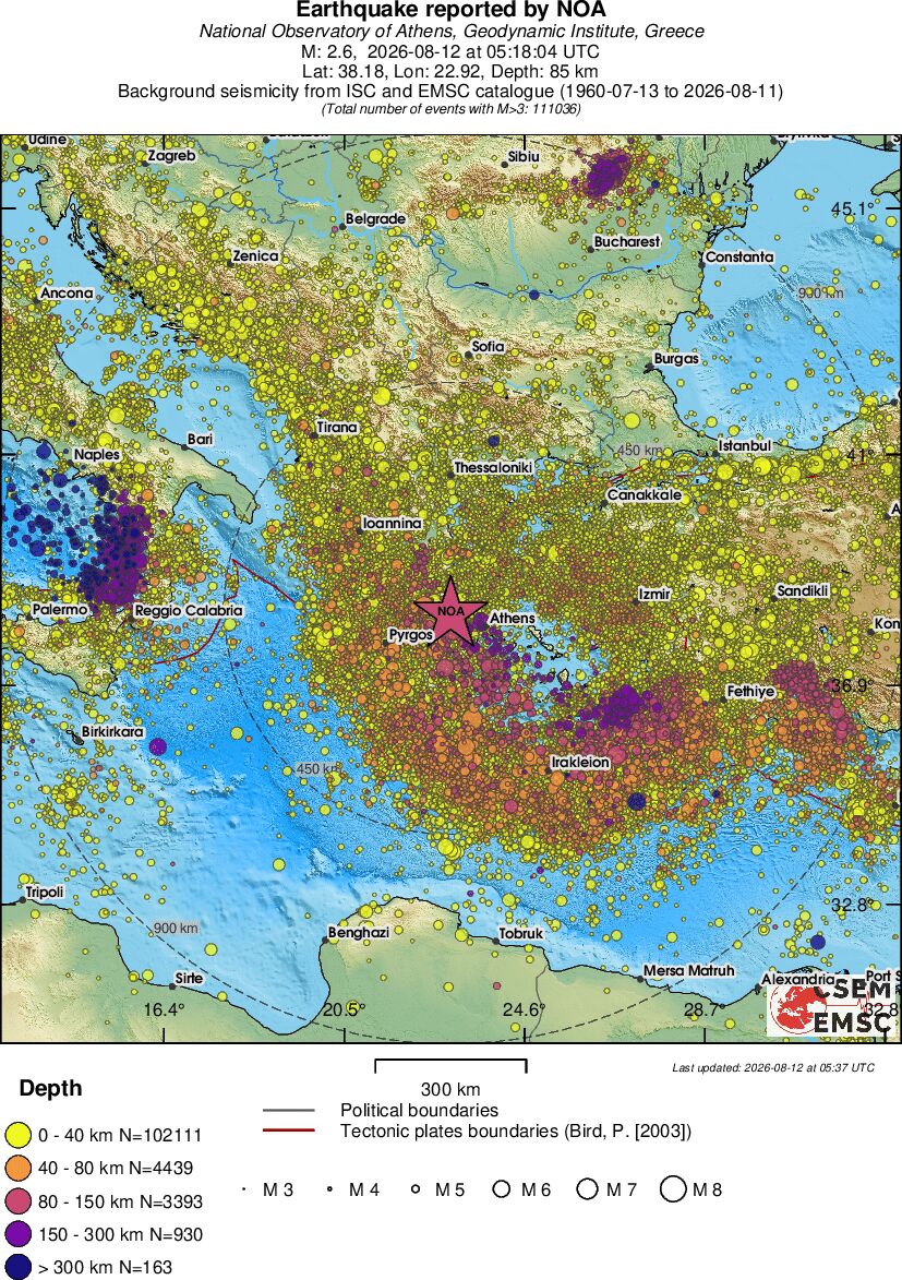 wide historical seismicity
