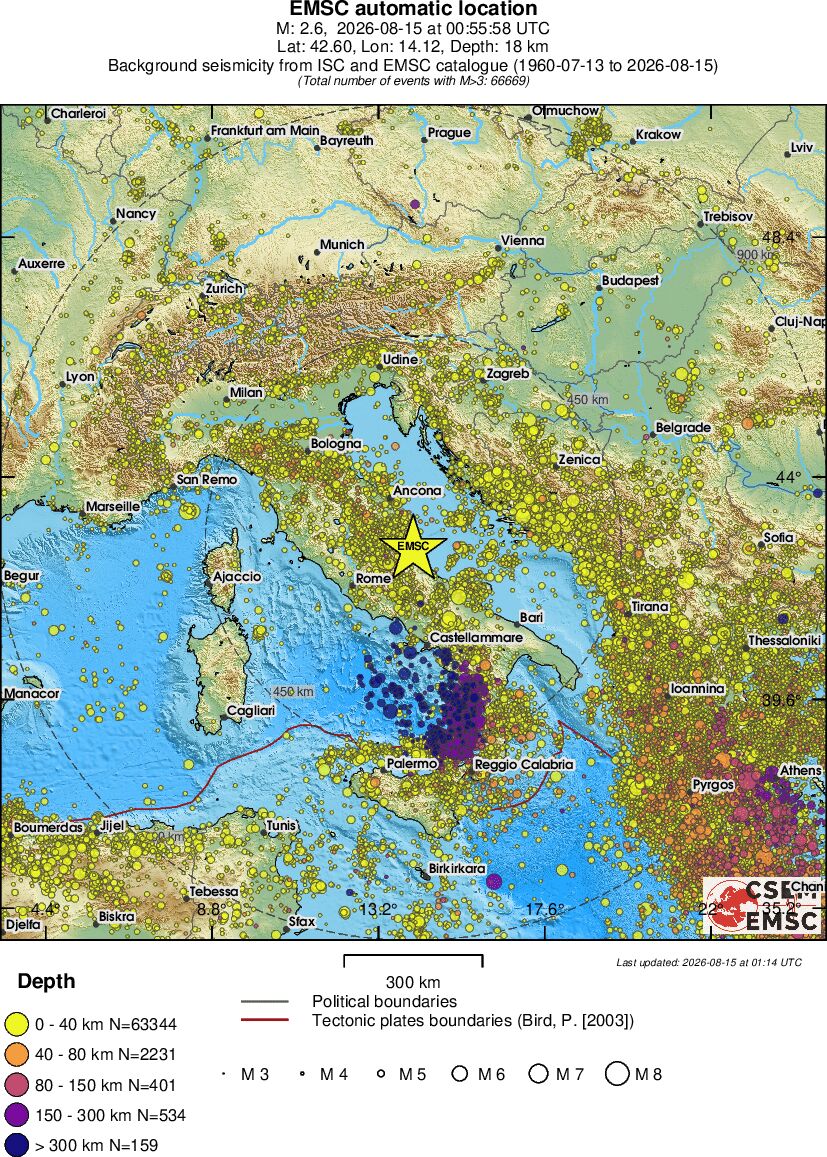 wide historical seismicity