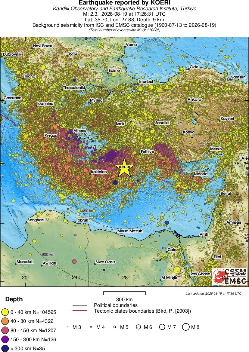 wide historical seismicity