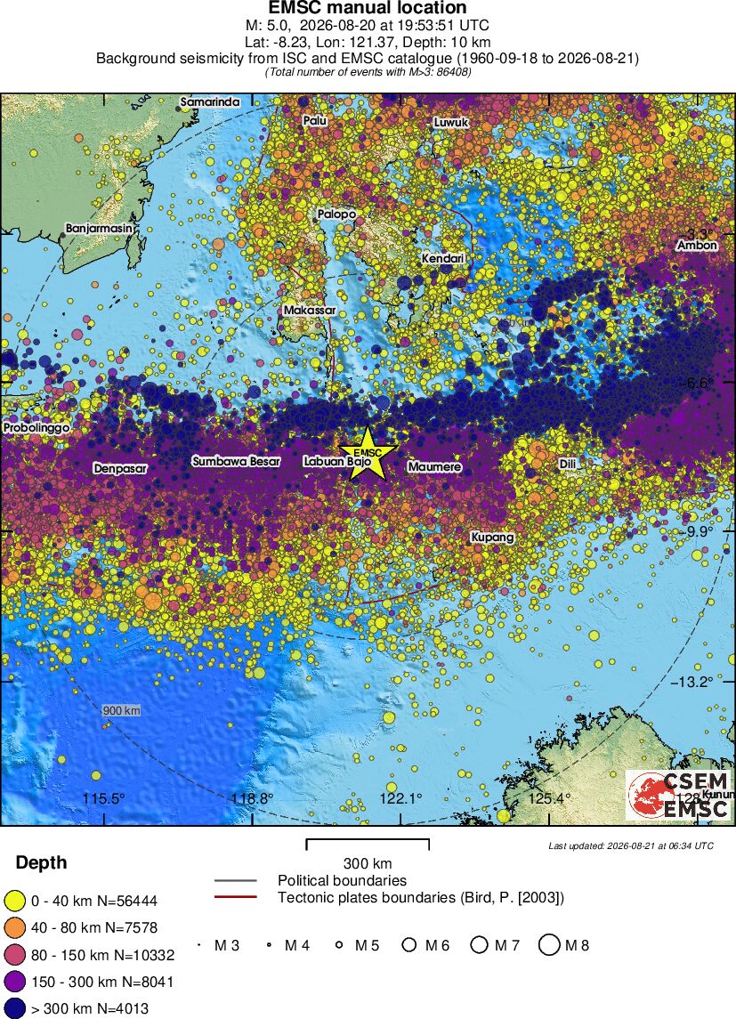 wide historical seismicity
