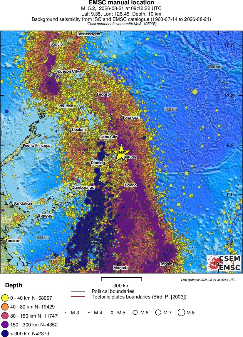 wide historical seismicity