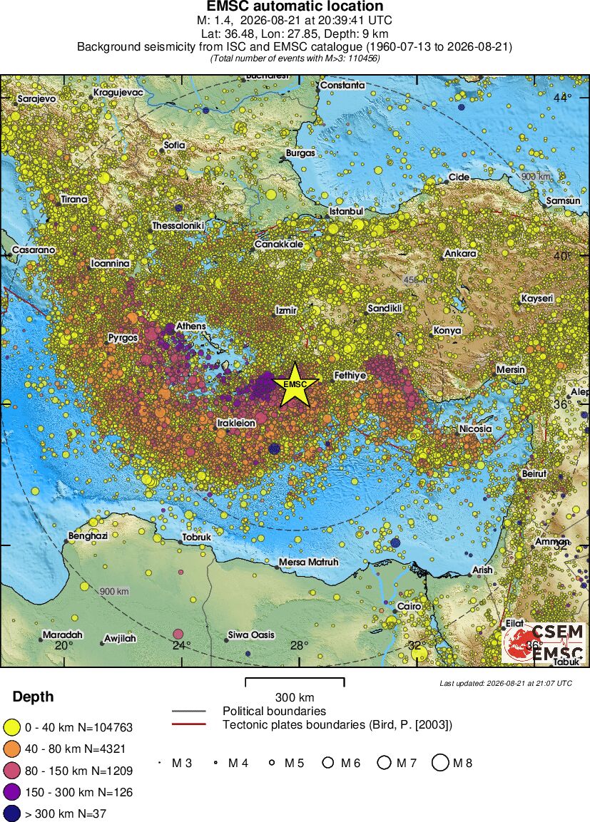 wide historical seismicity