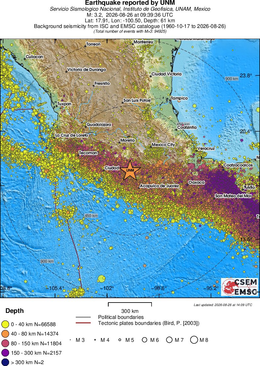 wide historical seismicity