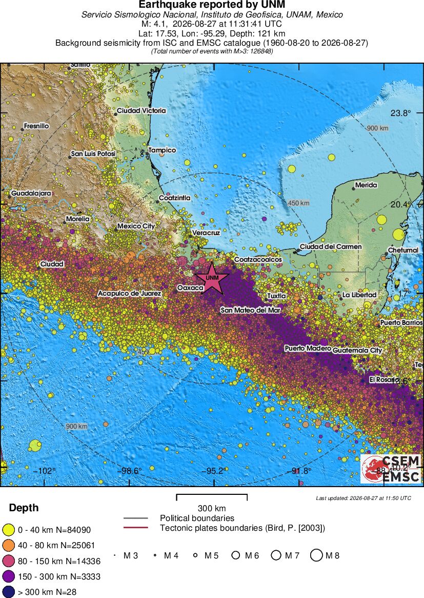 wide historical seismicity
